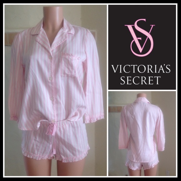 Victoria's Secret Other - Victoria's Secret Cotton Pajama Short Set Pink
